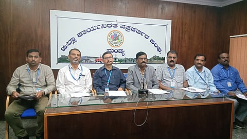 PES Engineering College Principal Press Conference mandya