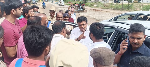 Road work has started MLA Ravikumar Ganiga mandya