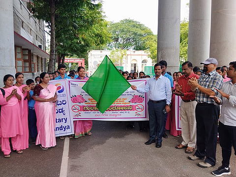 Rose Movement as part of National Cancer Awareness mandya