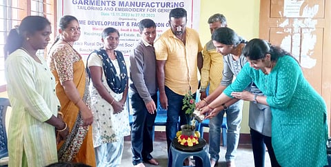 Sewing training in Keragodu village mandya