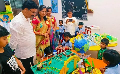 The Honey Bees School Exibition Photo