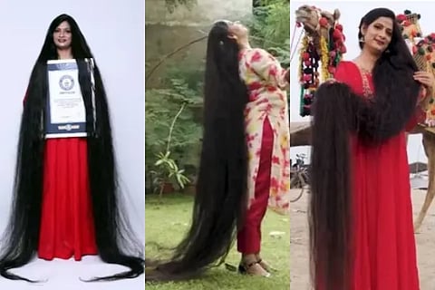 Woman from Uttar Pradesh creates Guinness World Record for longest hair