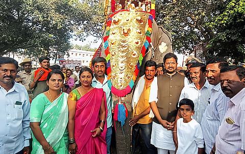 Procession with special decoration