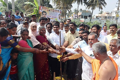 Bhoomi Puja for sewage works