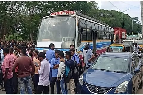 students protest