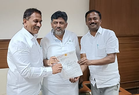 Appeal of two MLAs to D.K.Sivakumar Mandya