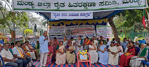 Cauvery protest Mandya