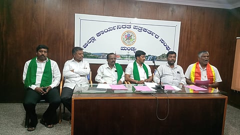 Cauvery water dispute press conference Mandya