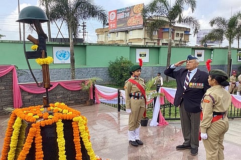 Flag day celebration in Madikeri