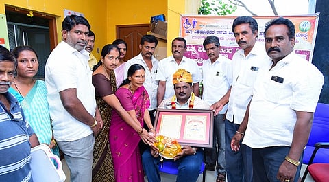 Honor ceremony at Maragoudanahalli village mandya