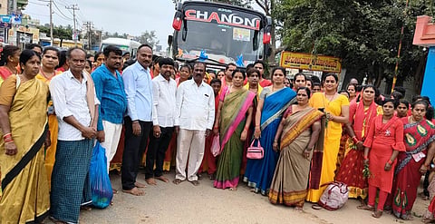 ಬಸ್ ಸಂಚಾರಕ್ಕೆ ಚಾಲನೆ