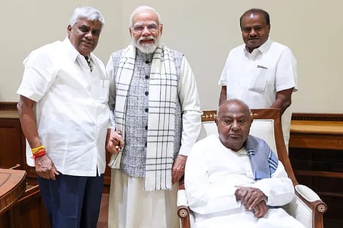 PM Modi Meeting With JDS (1)