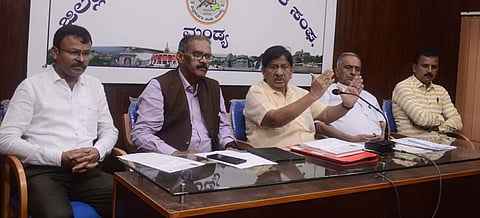 Press Conference on National Seminar mandya