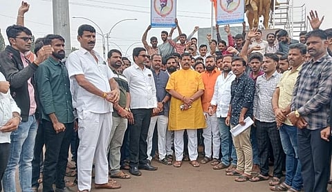 Raajpoot Karani Sena Protest
