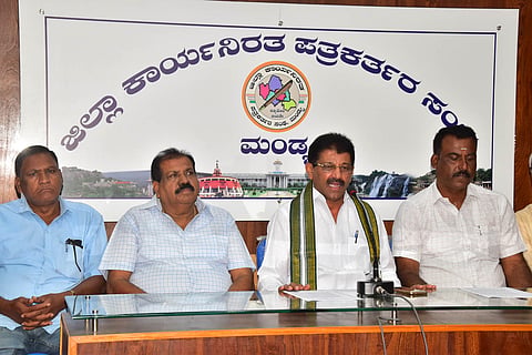 Ration Distributors Association Press Conference Mandya