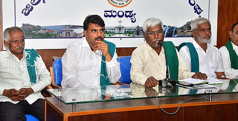 State level conference in Raichuru Raitha Sanga press conference Mandya