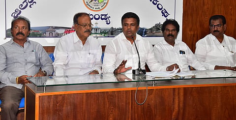 Water charges reduced MLA Ravikumar press conference mandya