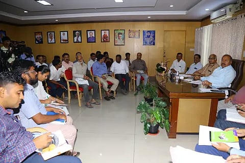mla channabasappa held meeting