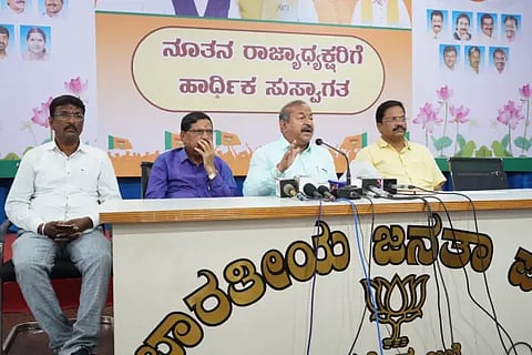 mla channnabasappa speak to media