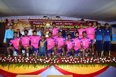 srm university chennai volleyball team mandya