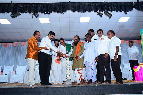SCULPTURE JAKANACHARI DAY CELEBRATION IN KOPPAL BY DISTRICT ADMINISTRATION