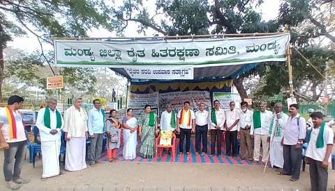 126th day Cauvery protest mandya