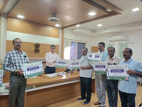 DC RELEASE POSTER ABOUT LEPROSY EDUCATE POSTES IN KOPPAL
