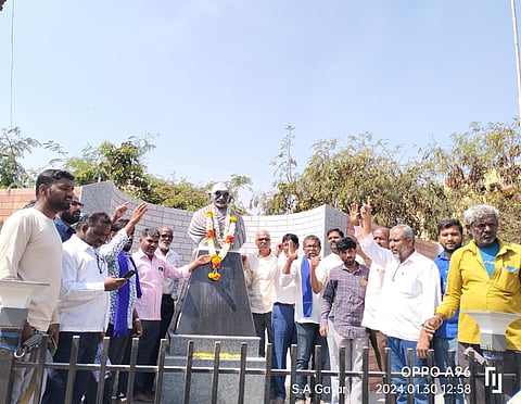 martyrs day celebration in koppal fighters were participated in mass
