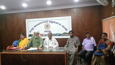 Association of Disabled and Parents press conference mandya
