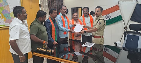 BJP complaint against Congress leader BK Hariprasad mandya