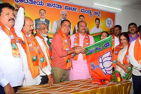 BJP new district president takes charge mandya