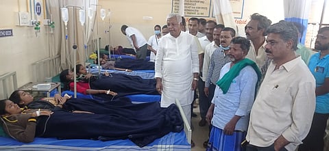 Byadagi Children admit to hospital