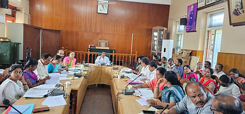 City, town local bodies progress review meeting mandya