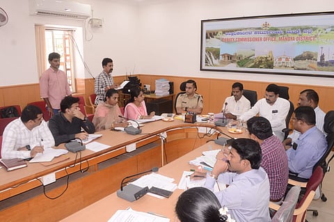 DC meeting regarding mining mandya