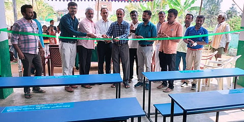 Distribution of Desk by Canarabank to Government School mandya