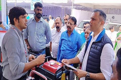 Exhibition of vehicles, agricultural machinery