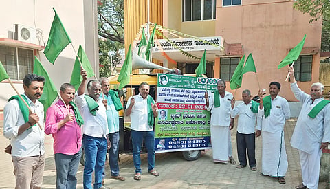 Farmers Portest in byadagi