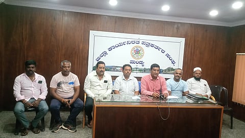 Federation of Karnataka Lorry Owners Association Press Conference mandya