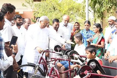 Handicapped, Equipment, Ind, Parents, MLA, Yashwantaraya Gowda Patil,
