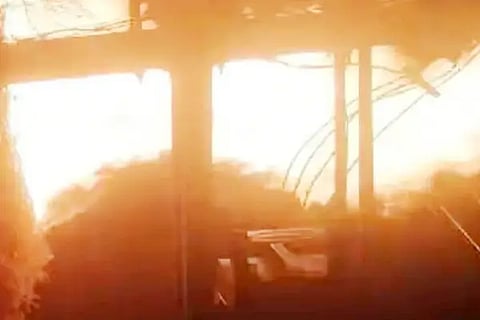 House damaged due to electrical accident