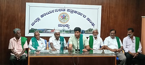 MLA Darshan Puttannaiah press conference mandya