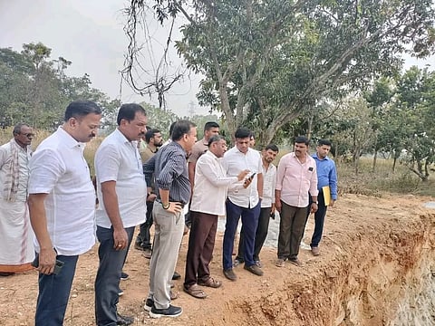 MLA, MLC visit Hallegere village mandya