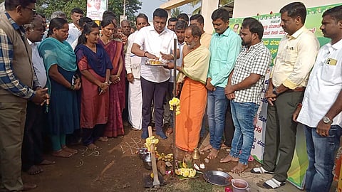 MLA Ravikumar started development work in Kannali village mandya