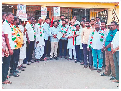 Protest against MP Hegde