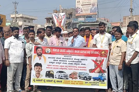 Protest against unscientific vehicle act