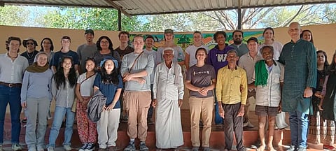 Study of Indian agriculture by American students mandya