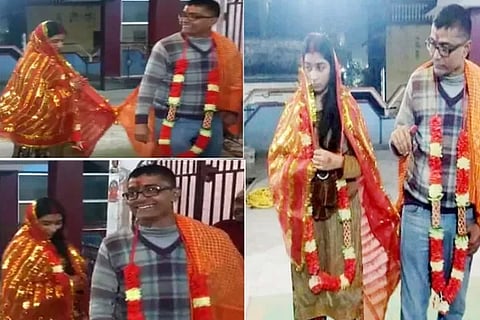 Viral Video Captures Lady Teacher Marries Student Reportedly In Samastipur District Of Bihar