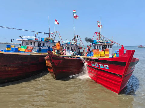 boat rescue in Arabian sea