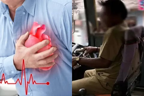 driver heart attck