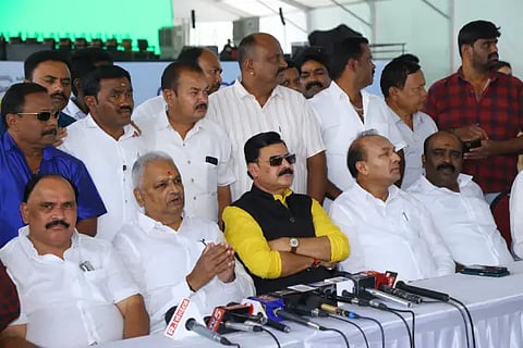 mla belur gopalkrishna press meet